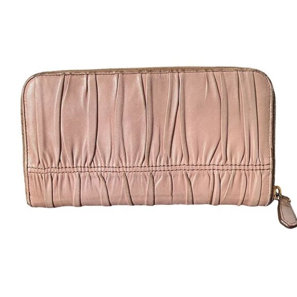 Prada Women's Light Pink Zip-Around Wallet - Picture 3 of 10